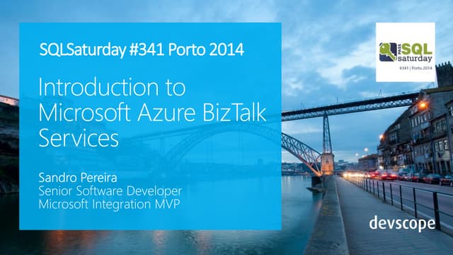 SQLSaturday #341 porto - Introducti...