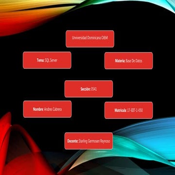 introduccion a sql | PPTX