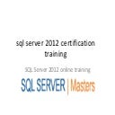 Sql server 2012 certification training