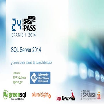 24 HOP edición Español - Sql server 2014 como crear soluciones de bases de da...