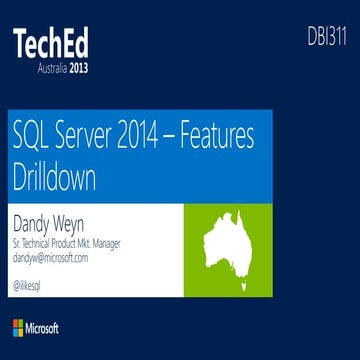 SQL Server 2014 – Features Drilldown.pptx