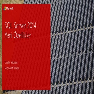 Sql Server 2014 Yenilikleri