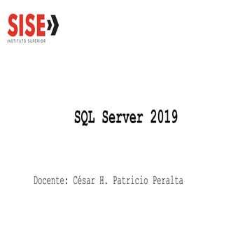 Base de Datos SQL Server 2025 - Estructuras