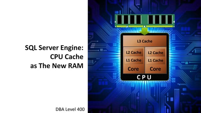 Sql server engine cpu cache as the new ram