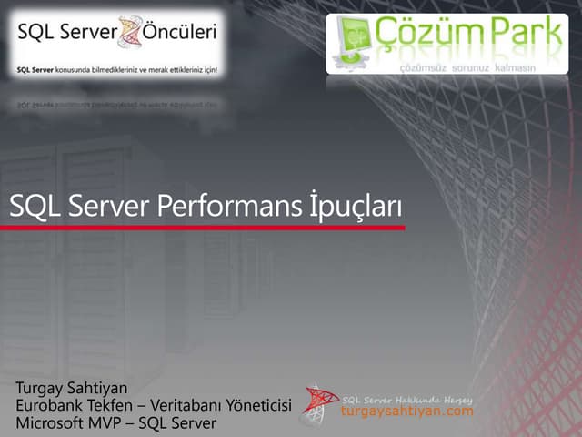 SQL Server Performans İpuçları