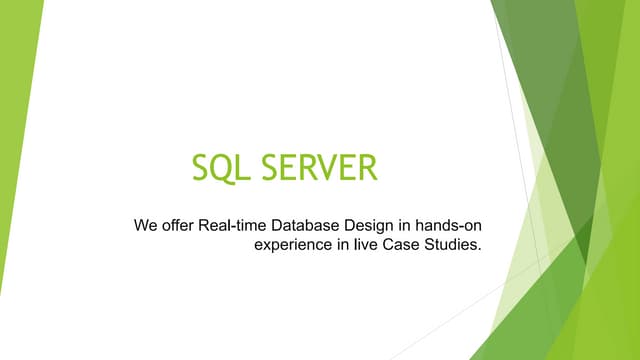 SQL server | PPT