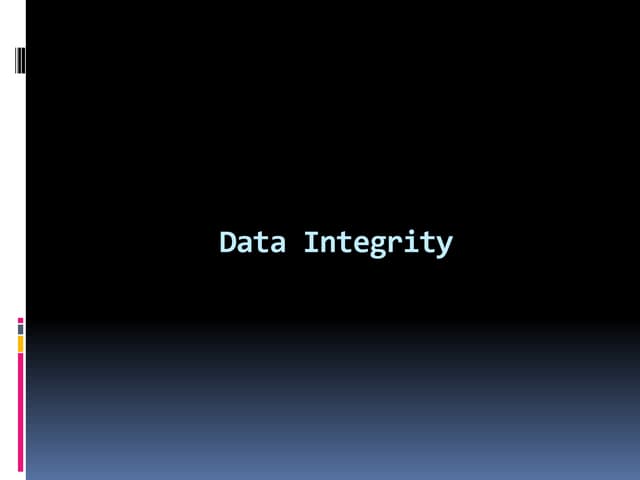 Sql server  ___________session_15(data integrity)