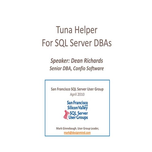 SQL Server Tuning to Improve Database Performance | PDF
