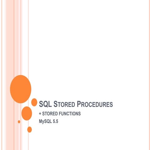 Sql stored procedures | PPT