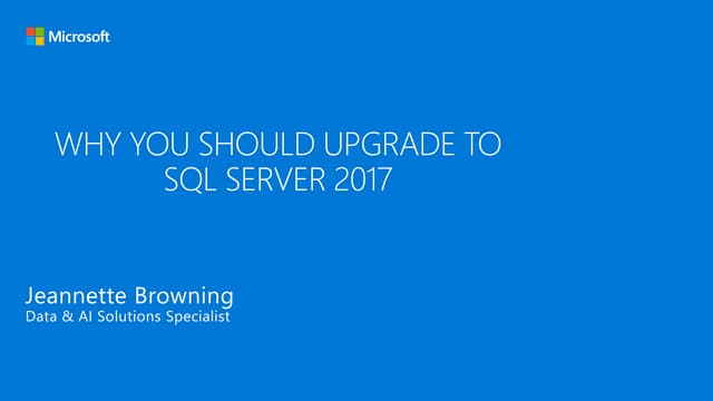 SQL Server Versions & Migration Paths