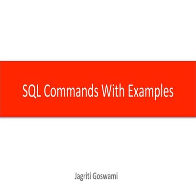 SQL Basics | PDF