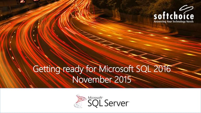 Everything you need to know about SQL Server 2016
