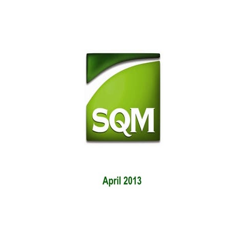 Sqm corporate presentation april 2 | PDF