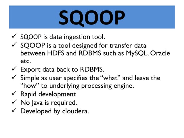 Sqoop