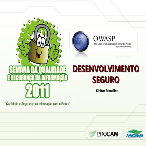 Desenvolvimento Seguro- 2011