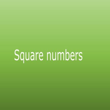 Square number 1