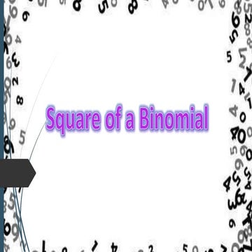 Square of a binomial