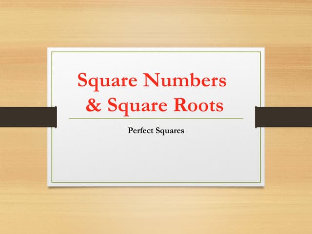 Square root