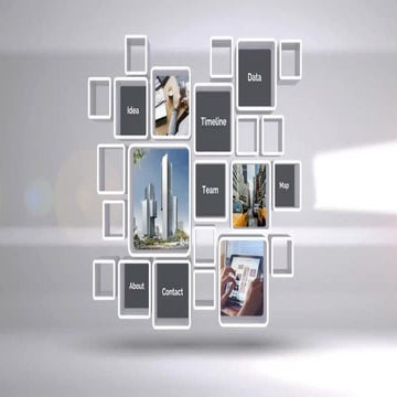 3D Squares Wall - Presentation Template | PDF