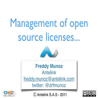 Antelink Project, OW2con11, Nov 24-...