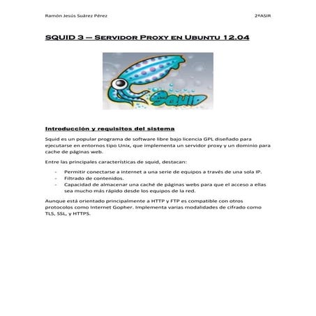 Squid3 - Servidor Proxy