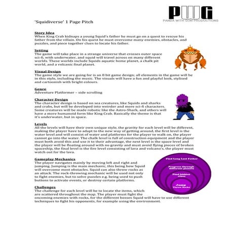 'Squidiverse' 1 page pitch
