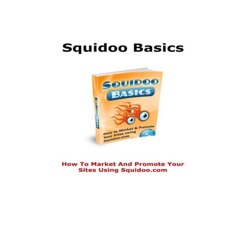 Squidoo basics