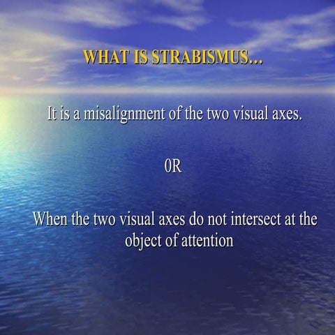 Squint and squint examination/assessment | PPT