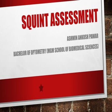 Squint assessment
