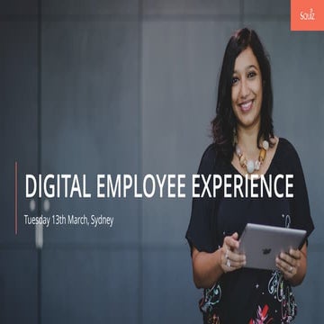 Digital Employee Experience Breakfast - 13th March Sydney