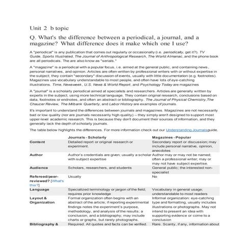 Unit 2,b topic media typology