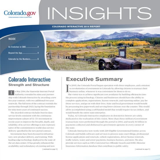 Colorado Interactive 2014 Report