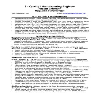 Sr. Manufacturing / Quality Enginee...