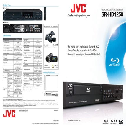 JVC SR-HD1250
