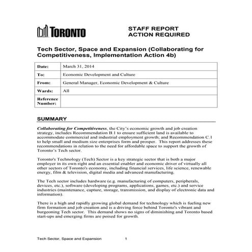 Sr   tech sector, space and expansion - april 7, 2014 1