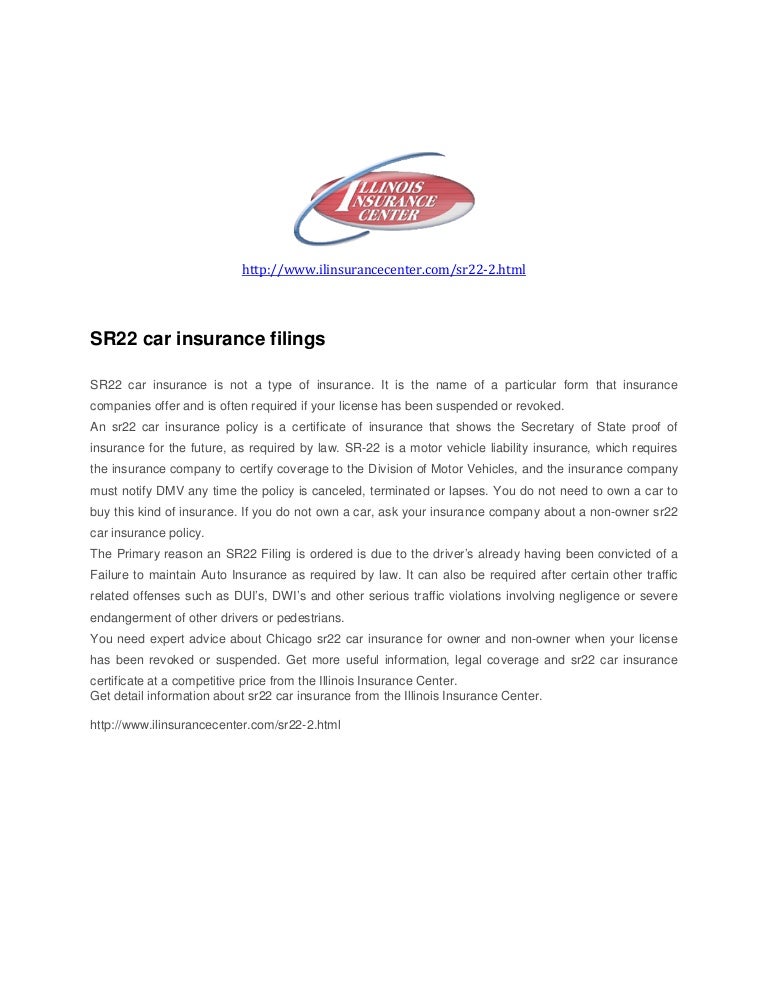 Sr22 Car Insurance