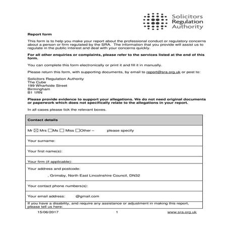 Sra complaint 28 november 2018 r | PDF