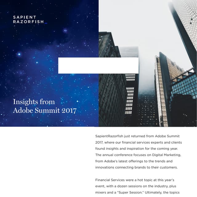 Adobe Summit 2017 Highlights - #CXP, #AI + #Data