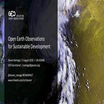 S Ramage GEO UN-GGIM8 August 2018