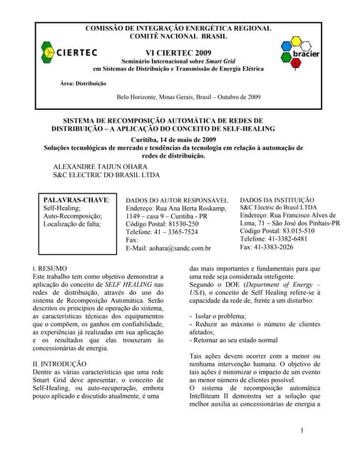 Sra ohara sra_2009_self-healing_s&c