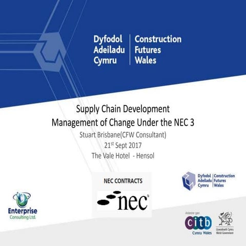 CFW NEC  Management of change under the NEC3 