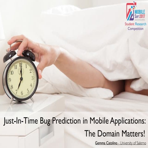 Just-in-Time Bug Prediction in Mobile Applications: The Domain Matters!