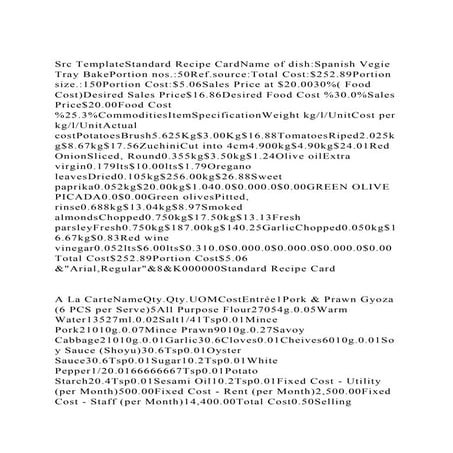 Src TemplateStandard Recipe CardName of dishSpanish Vegie Tray Ba.docx