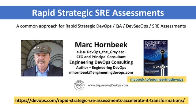 Rapid Strategic SRE Assessments