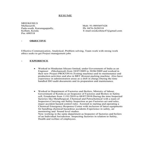 Sreekesh S Mechanical Projects[1]