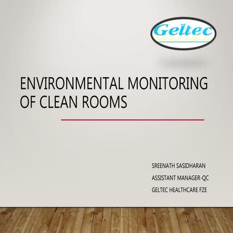 Control on Cleanroom Environmental Monitoring (Pharmaceutical)