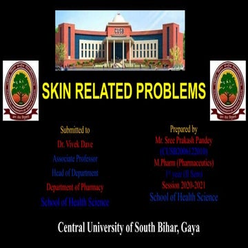 Sree Prakash Pandey (Skin related problems) (wecompress.com).pptx
