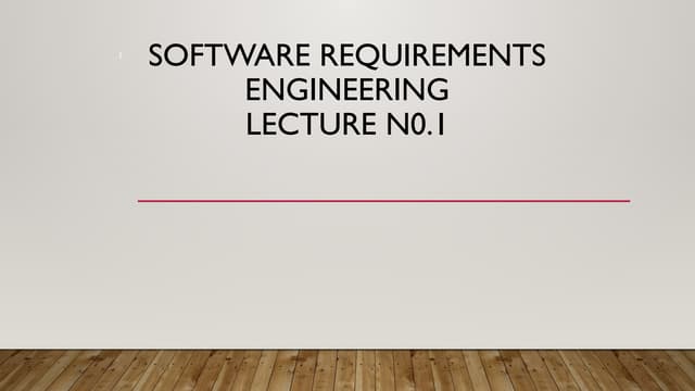 SRE lec 1.pptx software requirement and engineering