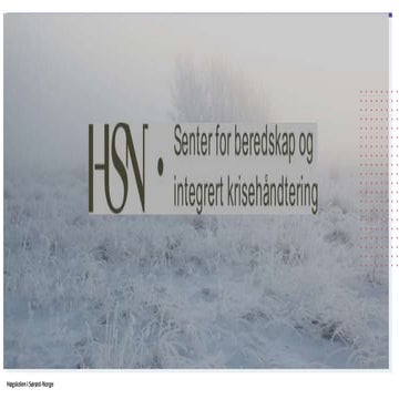 Emergency Management and Interaction during Crises – in Maritime Context.Pr...