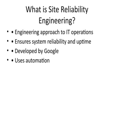 Comprehensive Guide to Site Reliability Engineering: Roles, Tools, and ...